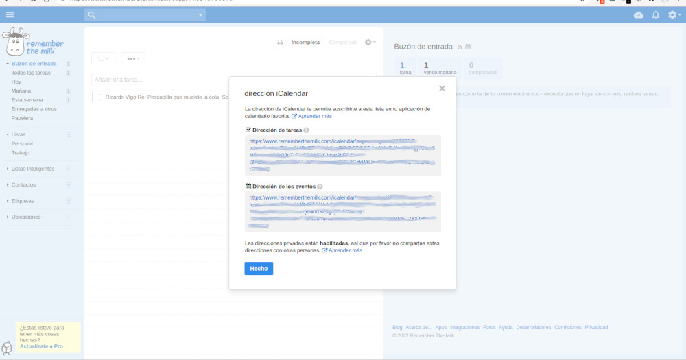 remenber the mil url