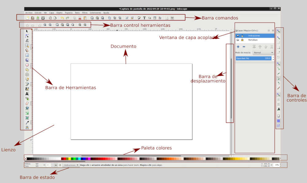 Paneles inkscape