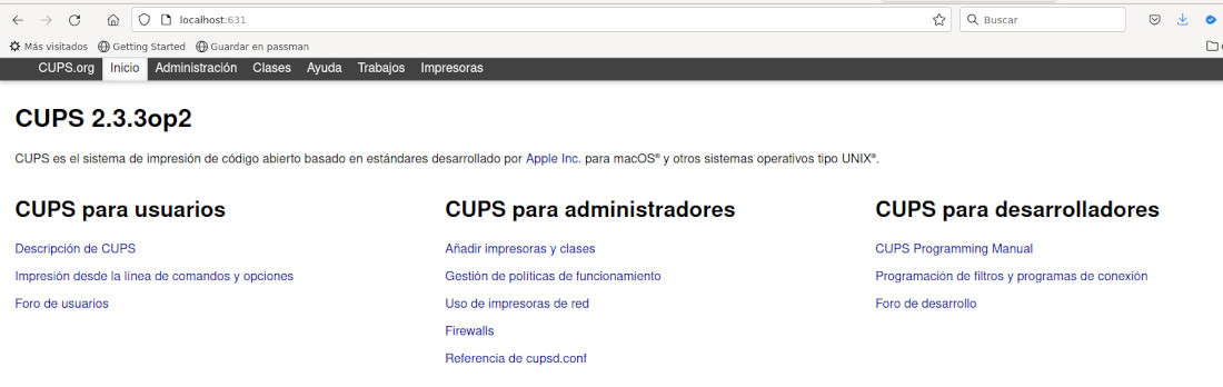 servidor Cups