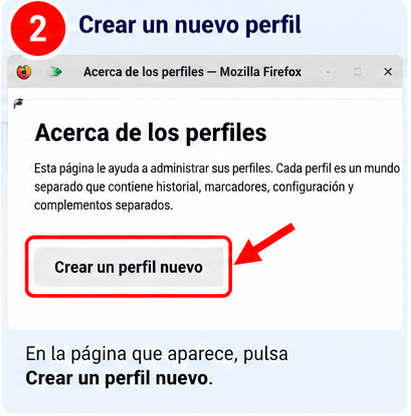 Firefox: crear un perfil nuevo