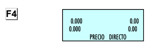 Precio directo balanza
