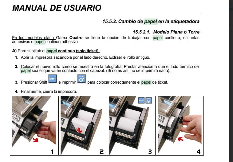 cambio papel
