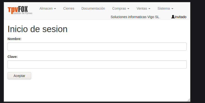 acceso tpvfox