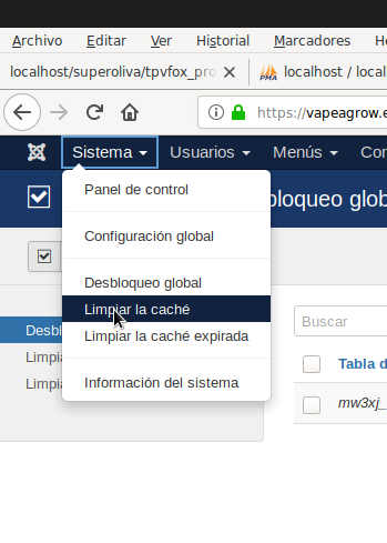 Cache sistema