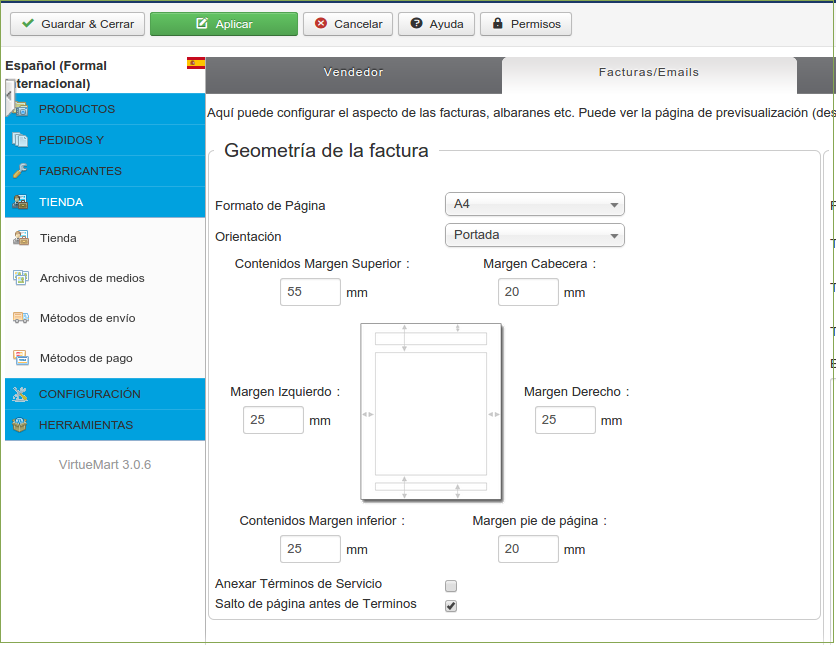 Modificacion FacturasEmailsVirtuemart
