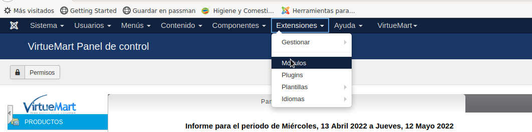 Modulo personalizado aviso