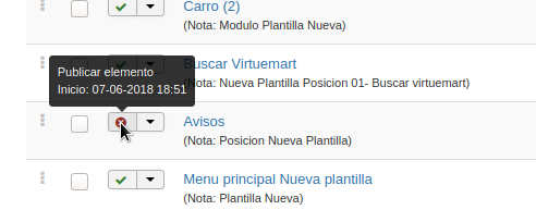 despublicar publicar aviso