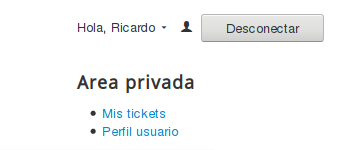 logueado conMenu